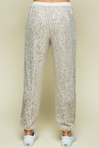 The Holiday Party Sequin Jogger