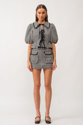 Houndstooth Tweed Jacket