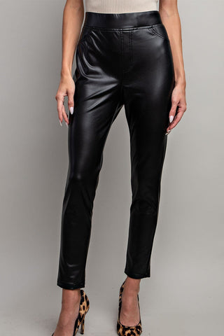 Black Pleather Legging