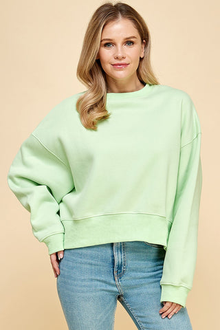 Lime Green Cozy Sweat Shirt